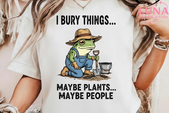 Download Funny Frog Gardening PNG Sublimation - Gardening png Collection