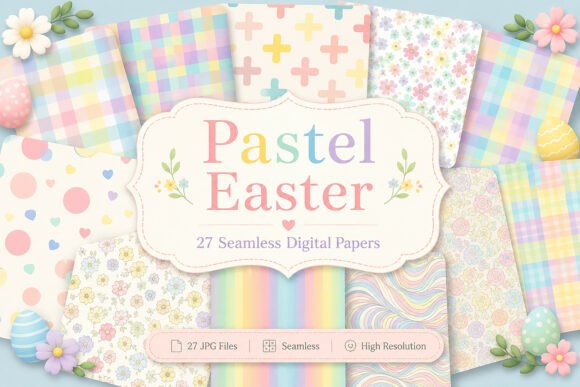Download Pastel Easter Digital Set - Pastel easter Collection