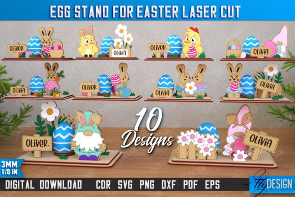 Download Egg Stand for Easter Bundle | Egg Holder - Easter bundle Collection