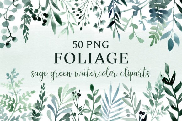 Download Leaves &amp; Foliage, Sage Greenery Clipart - Greenery clipart Collection
