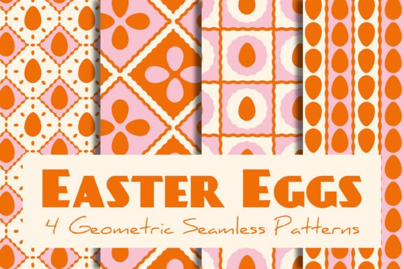 Download Easter Eggs Geometric Seamless Patterns - Patterns Collection