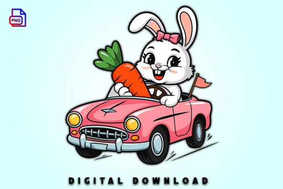 Download Pastel Easter Bunny Clipart Car PNG - Pastel easter Collection