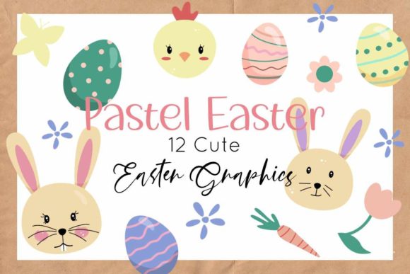 Download Cute Easter Graphics - Pastel Easter - Pastel easter Collection