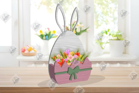 Download Pastel Easter Bunny Gift Box Laser Cut - Pastel easter Collection