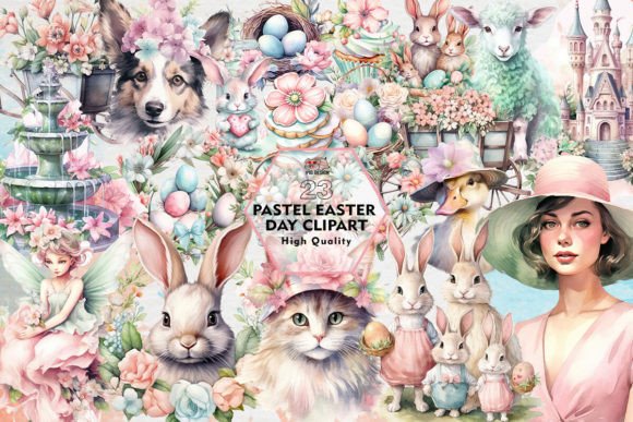 Download Pastel Easter Day Clipart PNG Graphics - Pastel easter Collection