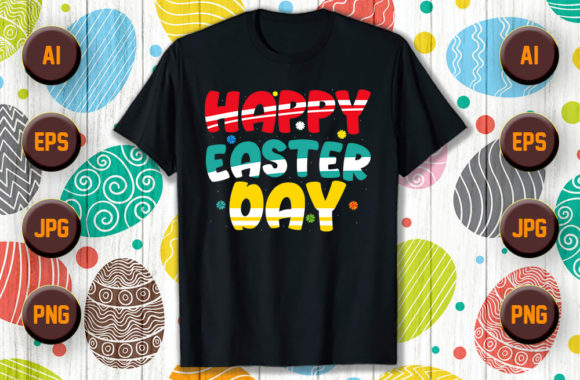 Download Happy Easter Typography T Shirt Design 1 - Easter typography Collection