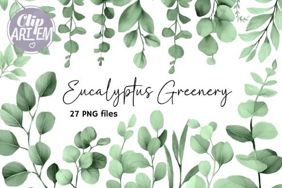 Download Eucalyptus Greenery ClipArt 27 PNG Sage - Greenery clipart Collection