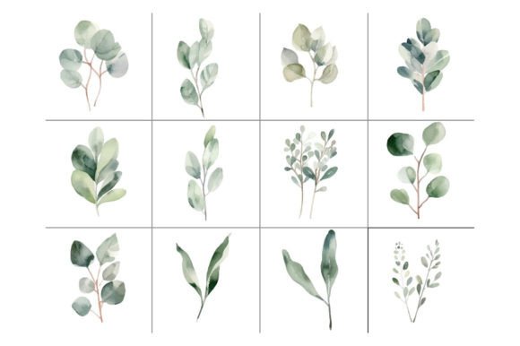 Download Baby Blue Eucalyptus - Greenery Clipart. - Greenery clipart Collection