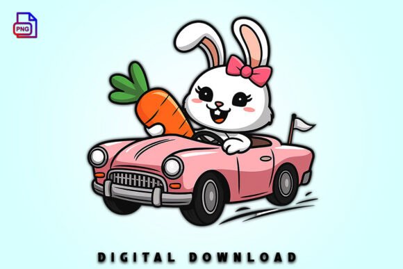 Download Pastel Easter Bunny Clipart Car PNG - Pastel easter Collection